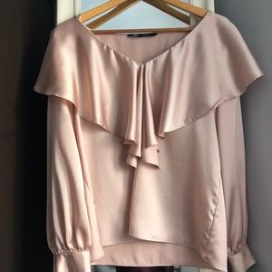 Zara satin blouse